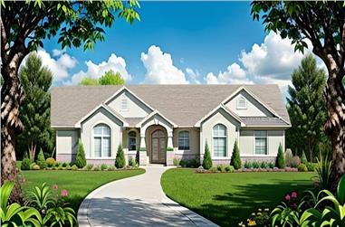 3-Bedroom, 1611 Sq Ft Craftsman Ranch House - Plan #103-1156 - Front Exterior