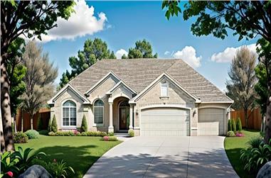 3-Bedroom, 1614 Sq Ft European Home - Plan #103-1158 - Main Exterior