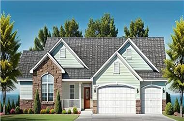 3-Bedroom, 1625 Sq Ft Country Ranch Home - Plan #103-1159 - Main Exterior