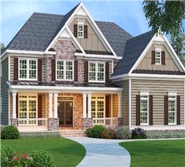 Country Home Plan with 5 Bdrms, 3919 Sq Ft | Floor Plan #104-1105