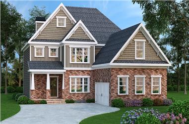 4-Bedroom, 2872 Sq Ft Craftsman House Plan - 104-1146 - Front Exterior