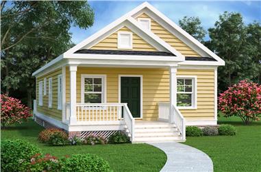 2-Bedroom, 966 Sq Ft Bungalow Home Plan - 104-1185 - Main Exterior