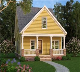 Modern Country House Plans with 3 Bedrooms - Home Design 168-1044