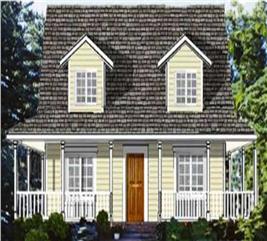 Country - Small Home with 4 Bdrms, 1863 Sq Ft | House Plan #105-1064