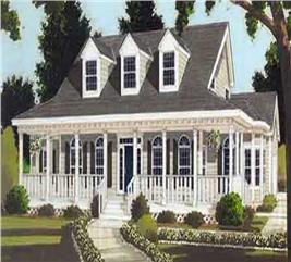 Colonial - Country Home with 5 Bdrms, 2658 Sq Ft | Floor Plan #105-1068