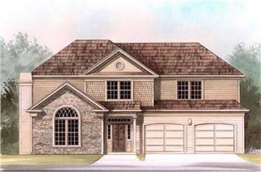 3-Bedroom, 1585 Sq Ft European Home Plan - 106-1219 - Main Exterior