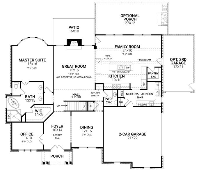 Country House Plan #106-1309: 4 Bedrm, 2996 Sq Ft Home | ThePlanCollection