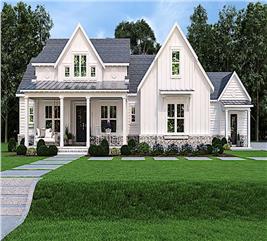 Cottage Home Plan - 3 Bedrms, 3.5 Baths - 3128 Sq Ft - #198-1016