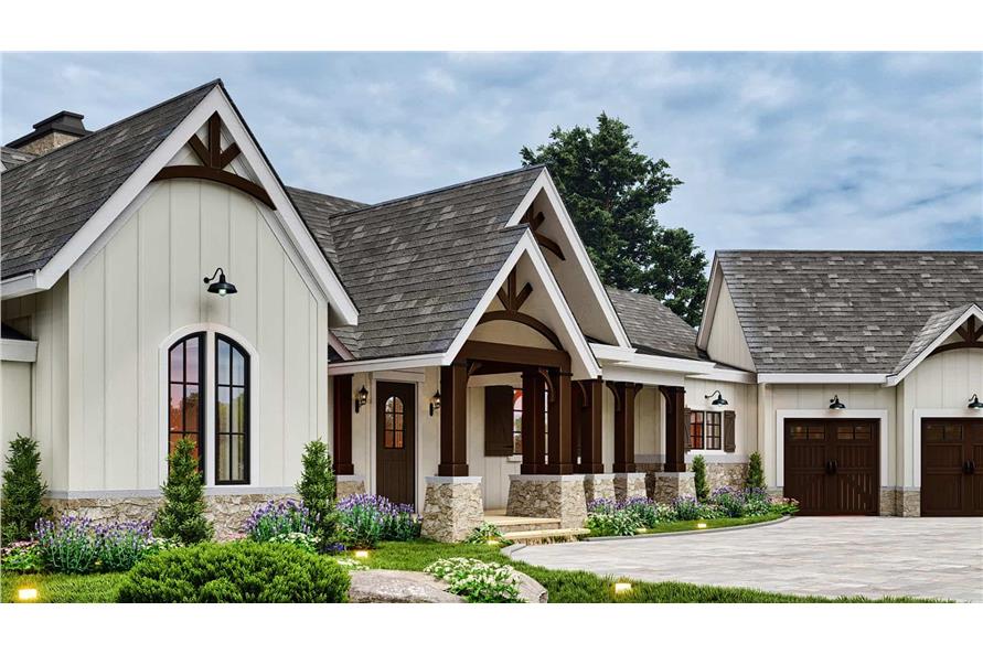 Front View of this 3-Bedroom,2537 Sq Ft Plan -106-1336