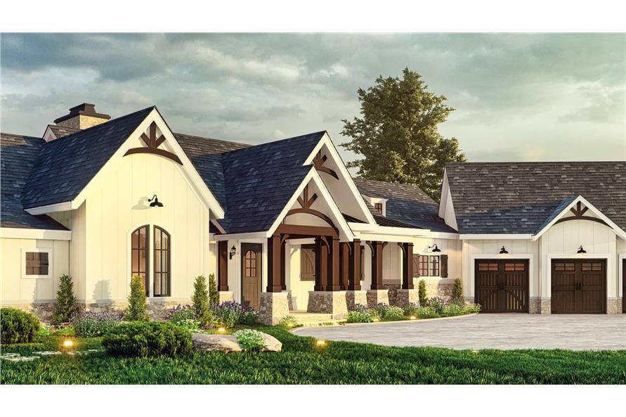 Front View of this 3-Bedroom,2537 Sq Ft Plan -106-1336