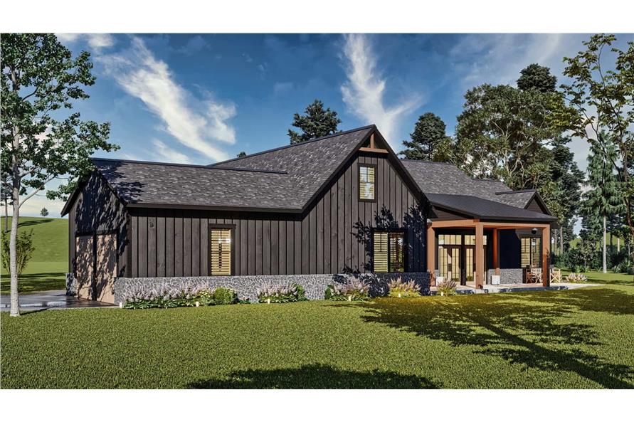 Side View of this 4-Bedroom,2764 Sq Ft Plan -106-1340