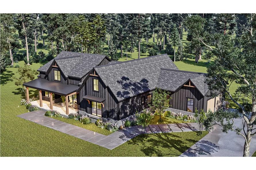 Aerial View of this 4-Bedroom,2764 Sq Ft Plan -106-1340