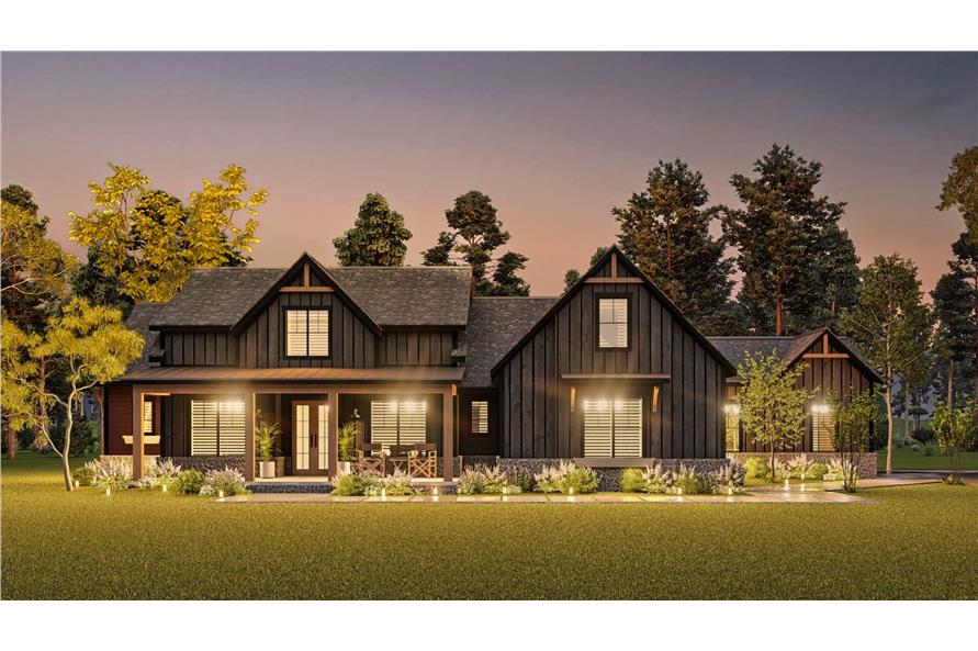 Home at Night of this 4-Bedroom,2764 Sq Ft Plan -106-1340