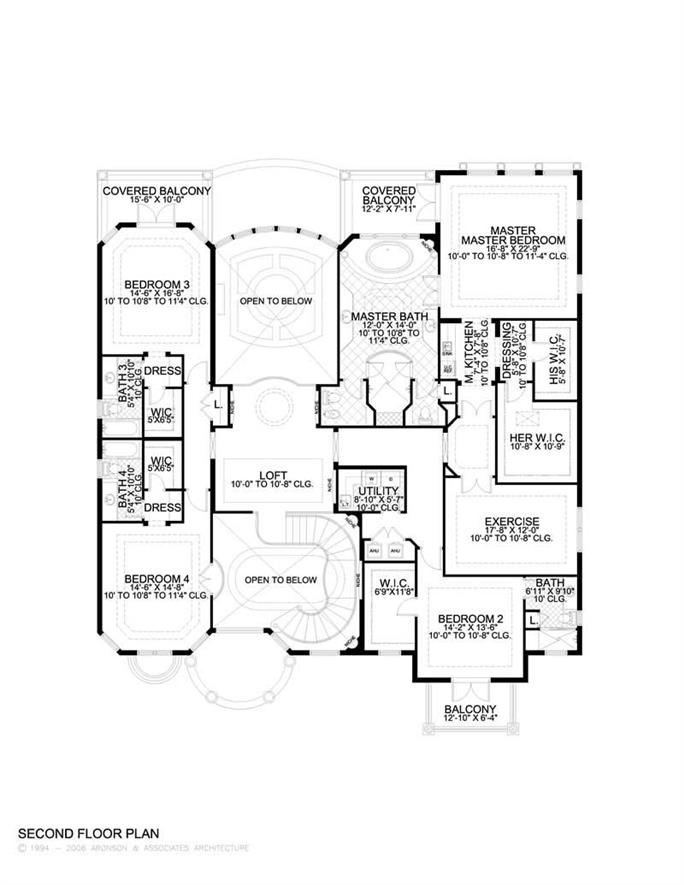 Luxury Home with 6 Bdrms, 6784 Sq Ft | House Plan #107-1033