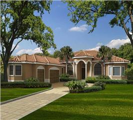 Mediterranean Home with 3 Bdrms, 5241 Sq Ft | Floor Plan #107-1057