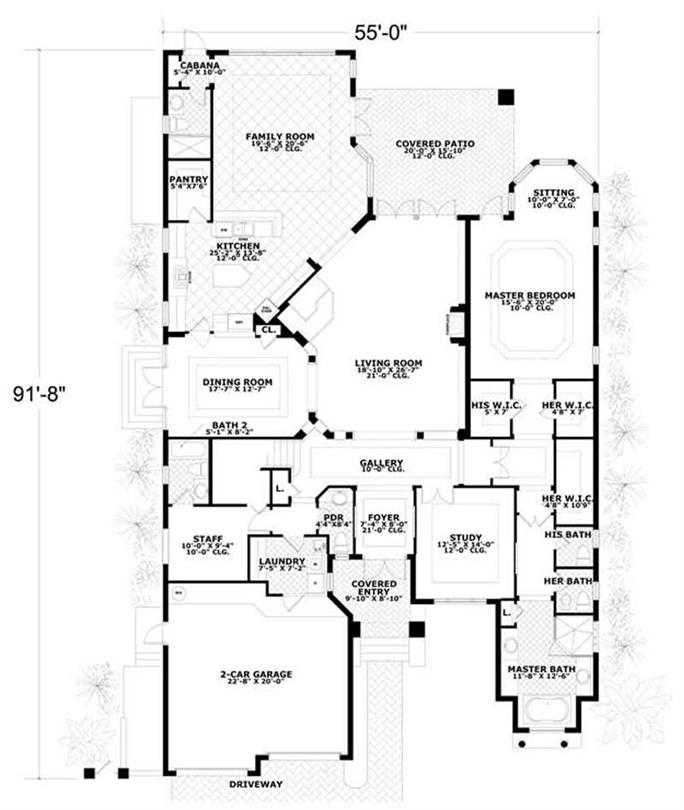 Mediterranean Home with 4 Bdrms, 5056 Sq Ft | House Plan #107-1102