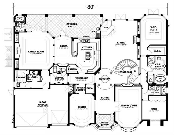 Coastal Home With 7 Bedrooms 6412 Sq Ft House Plan 107 1182