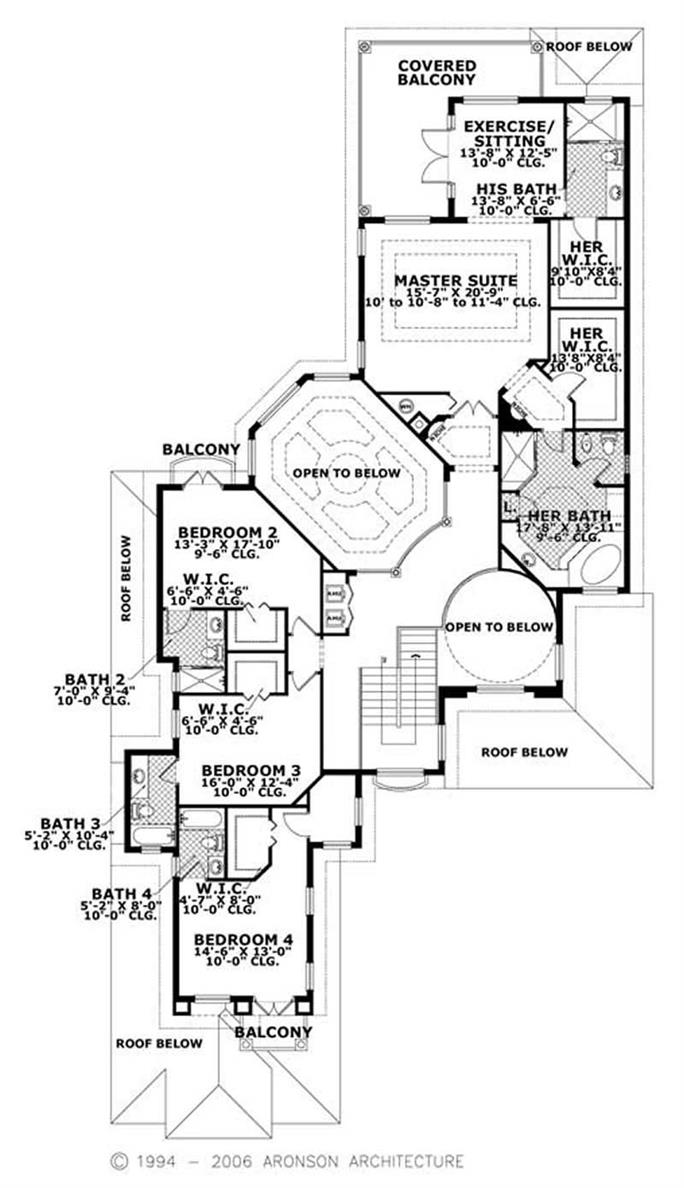 Luxury House Plan Mediterranean Style 5 Bed 5872 Sq Ft