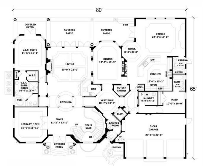 Luxury Home With 6 Bdrms 6679 Sq Ft Floor Plan 107 1207