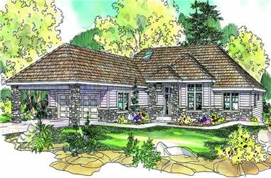 3-Bedroom, 2058 Sq Ft Contemporary Home Plan - 108-1056 - Main Exterior