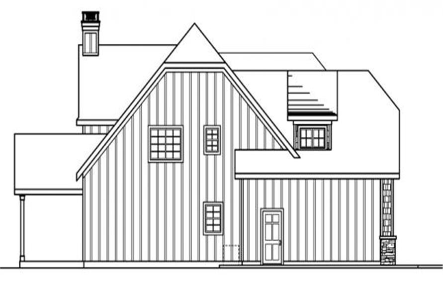 Home Plan Right Elevation of this 3-Bedroom,2339 Sq Ft Plan -108-1145