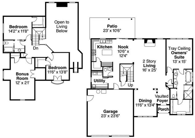 European - Tudor Home with 3 Bdrms, 2339 Sq Ft | House Plan #108-1145