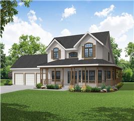 Country Home with 4 Bedrooms, 3792 Sq Ft | Floor Plan #108-1168