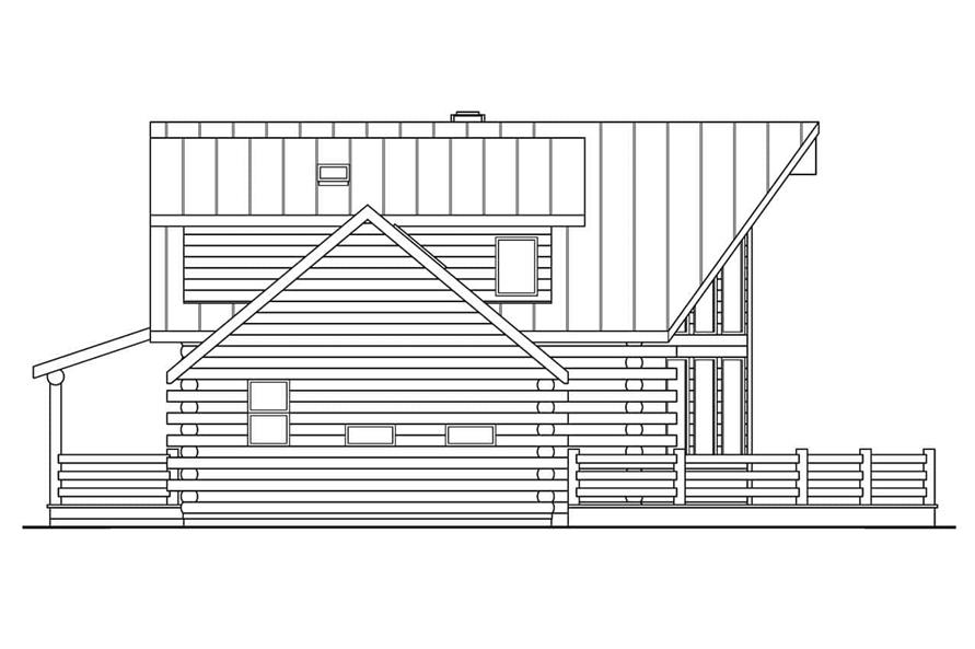 Home Plan Right Elevation of this 3-Bedroom,1987 Sq Ft Plan -108-1171