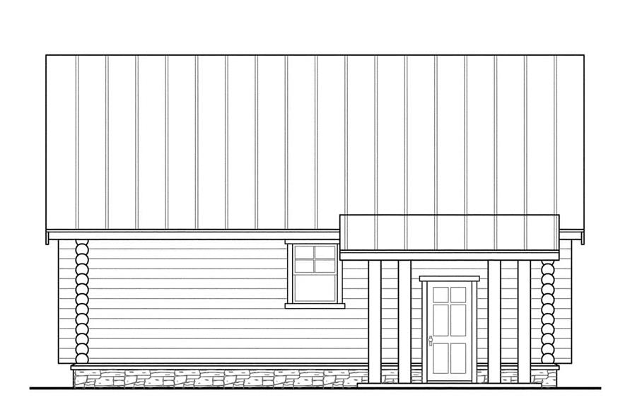 Home Plan Rear Elevation of this 3-Bedroom,1987 Sq Ft Plan -108-1171