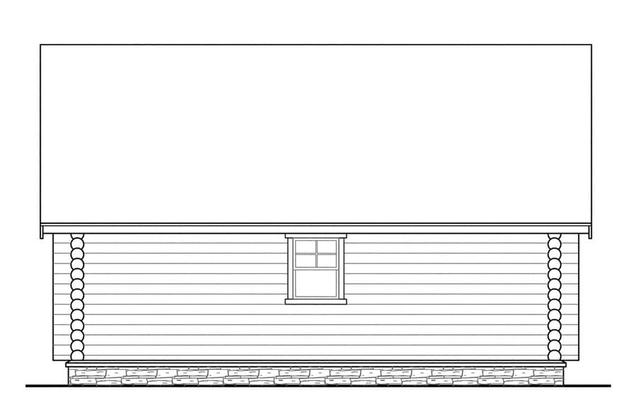 Home Plan Left Elevation of this 3-Bedroom,1987 Sq Ft Plan -108-1171