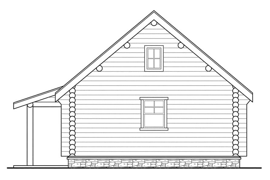 Home Plan Rear Elevation of this 3-Bedroom,1987 Sq Ft Plan -108-1171