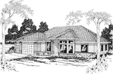 4-Bedroom, 2480 Sq Ft Ranch Home Plan - 108-1198 - Main Exterior