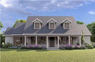 3-Bedroom, 2224 Sq Ft Country Home Plan - 108-1208 - Main Exterior