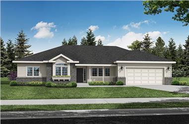 4-Bedroom, 1970 Sq Ft Ranch Home Plan - 108-1209 - Main Exterior