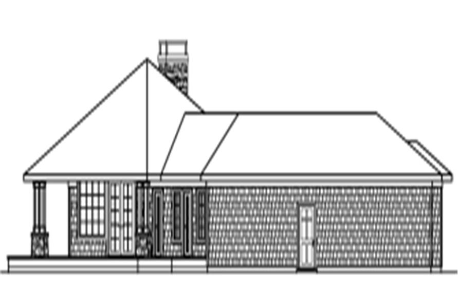 Home Plan Right Elevation of this 3-Bedroom,2191 Sq Ft Plan -108-1273