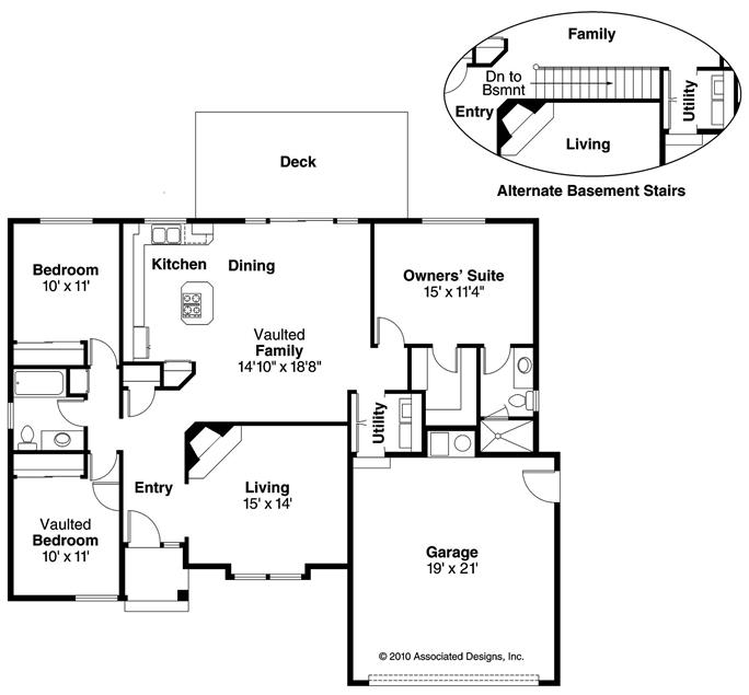 Small - Transitional Home With 3 Bdrms, 1485 Sq Ft 