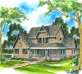 Country - Farmhouse Home with 3 Bdrms, 2423 Sq Ft | Floor Plan #108-1479