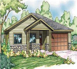 Craftsman Home Plan - 3 Bedrms, 2 Baths - 1501 Sq Ft - #108-1499