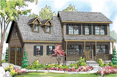 3-Bedroom, 1787 Sq Ft Country House Plan - 108-1507 - Front Exterior