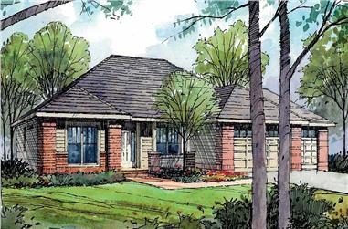 3-Bedroom, 2316 Sq Ft Ranch Home Plan - 108-1508 - Main Exterior