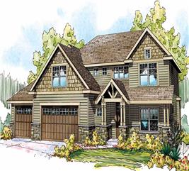 Craftsman Home Plan - 4 Bedrms, 3.5 Baths - 2838 Sq Ft - #108-1510