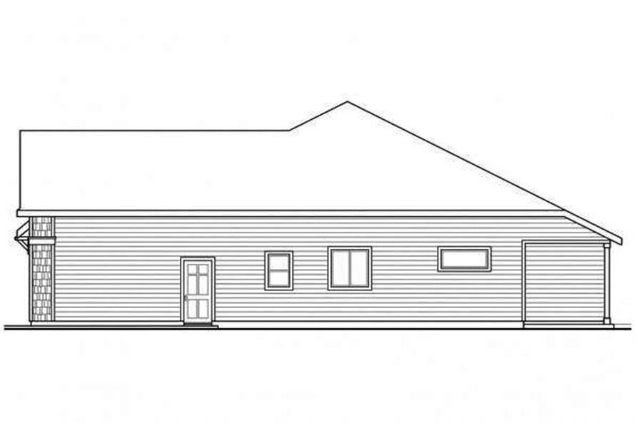 Home Plan Right Elevation of this 3-Bedroom,2320 Sq Ft Plan -108-1715