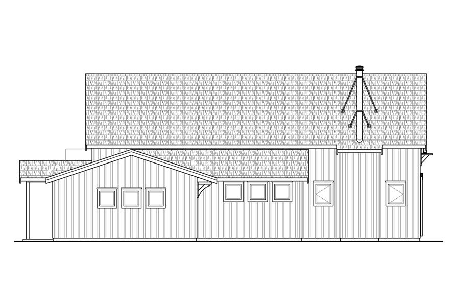 Home Plan Left Elevation of this 3-Bedroom,2291 Sq Ft Plan -108-1764