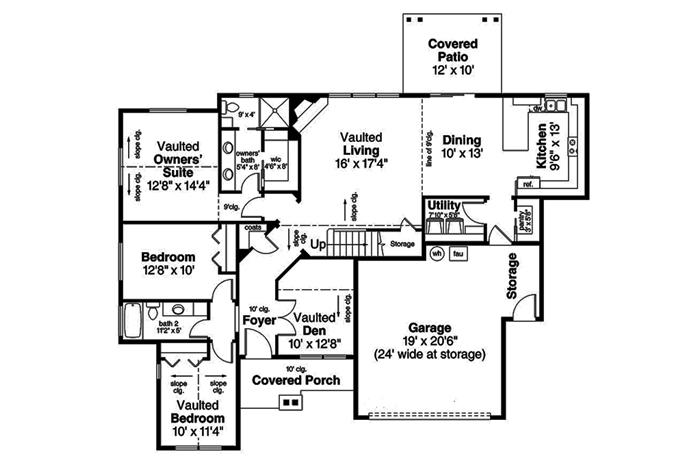 3 Bedrm, 1791 Sq Ft Craftsman House Plan #108-1813