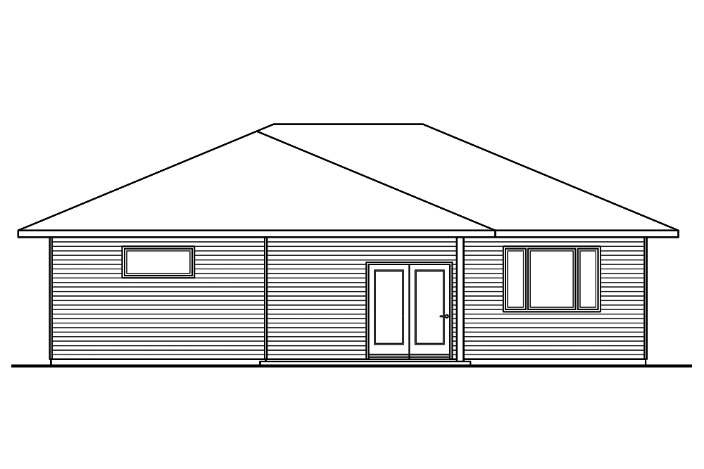 2 Bedrm, 1611 Sq Ft Ranch House Plan #108-1821