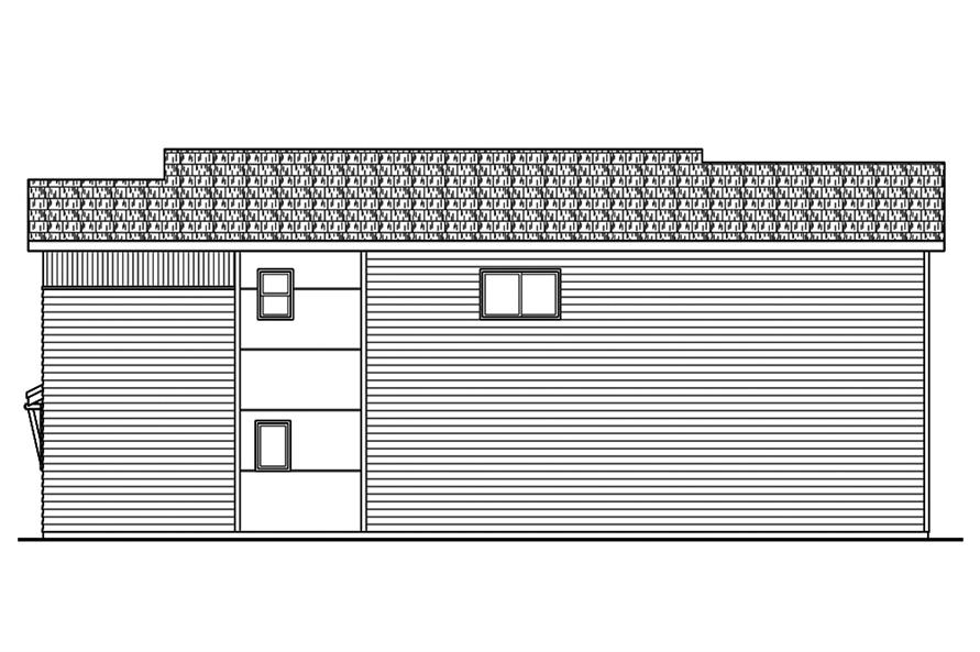 Home Plan Right Elevation of this 3-Bedroom,1869 Sq Ft Plan -108-1827
