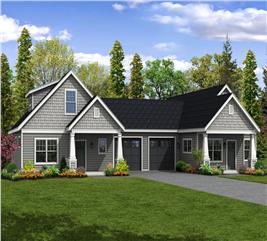 Country - Craftsman Duplex with 5 Bedrms, 2288 Sq Ft | Plan #108-1543