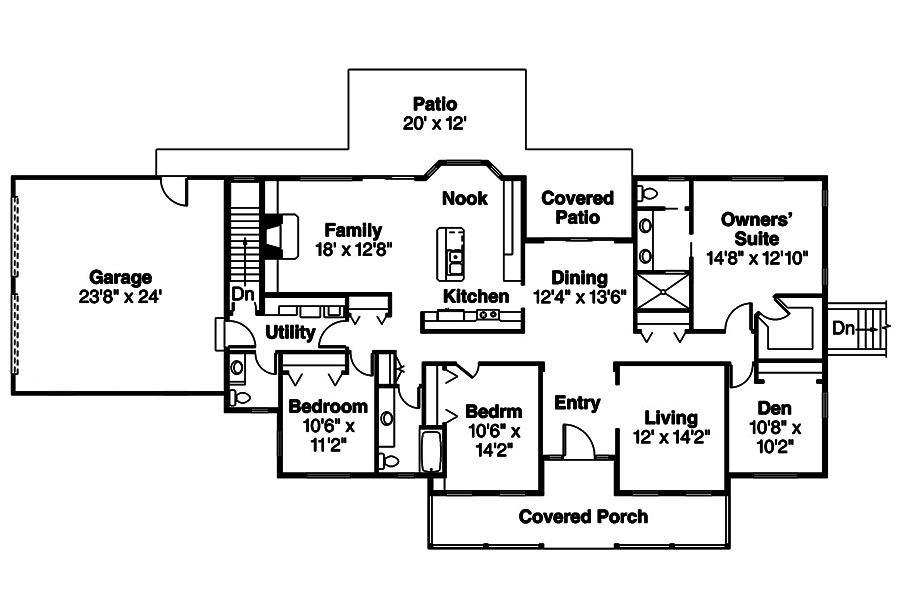 3 Bedrm, 2233 Sq Ft Country House Plan #108-1860