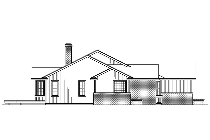 Home Plan Left Elevation of this 3-Bedroom,2167 Sq Ft Plan -108-1863