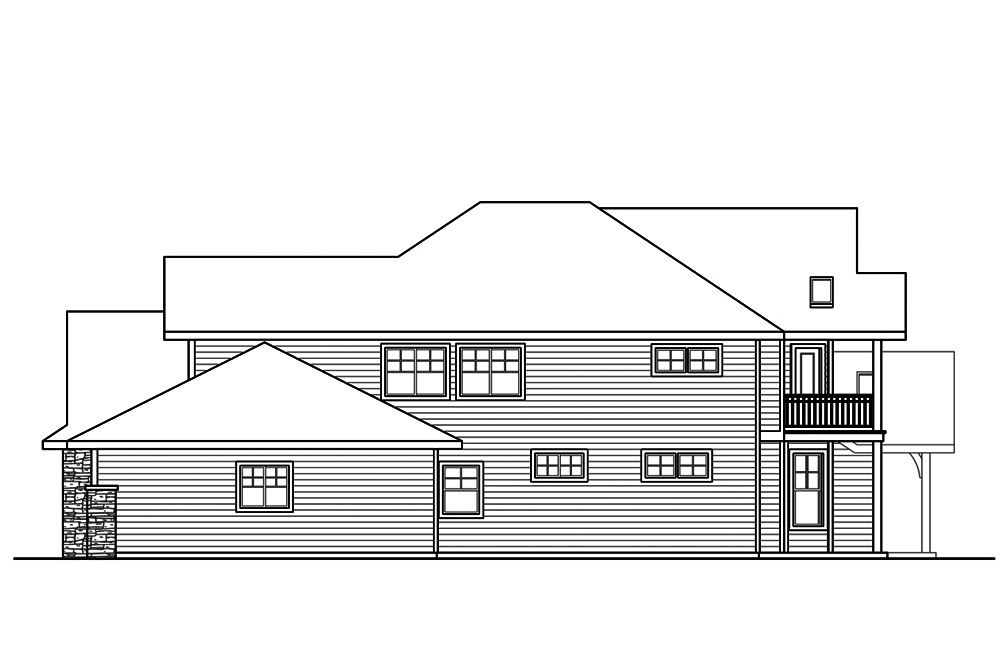 Craftsman House Plan - 35 Bedrms, 5.5 Baths - 4343 Sq Ft - #108-1886